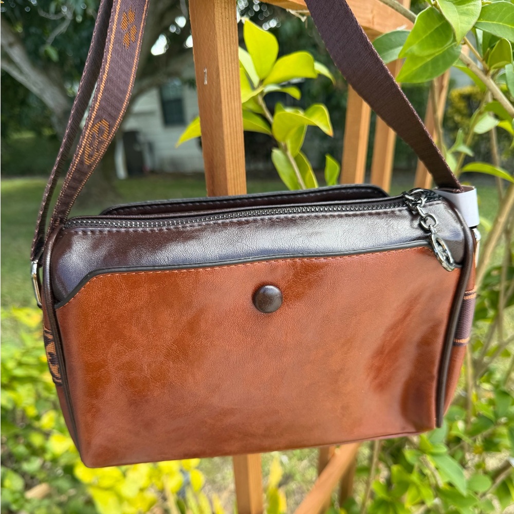 FUMDDAISHU FASHION Soft Leather Crossbody Versatile Boston Bag In Brown - Picture 11 of 16